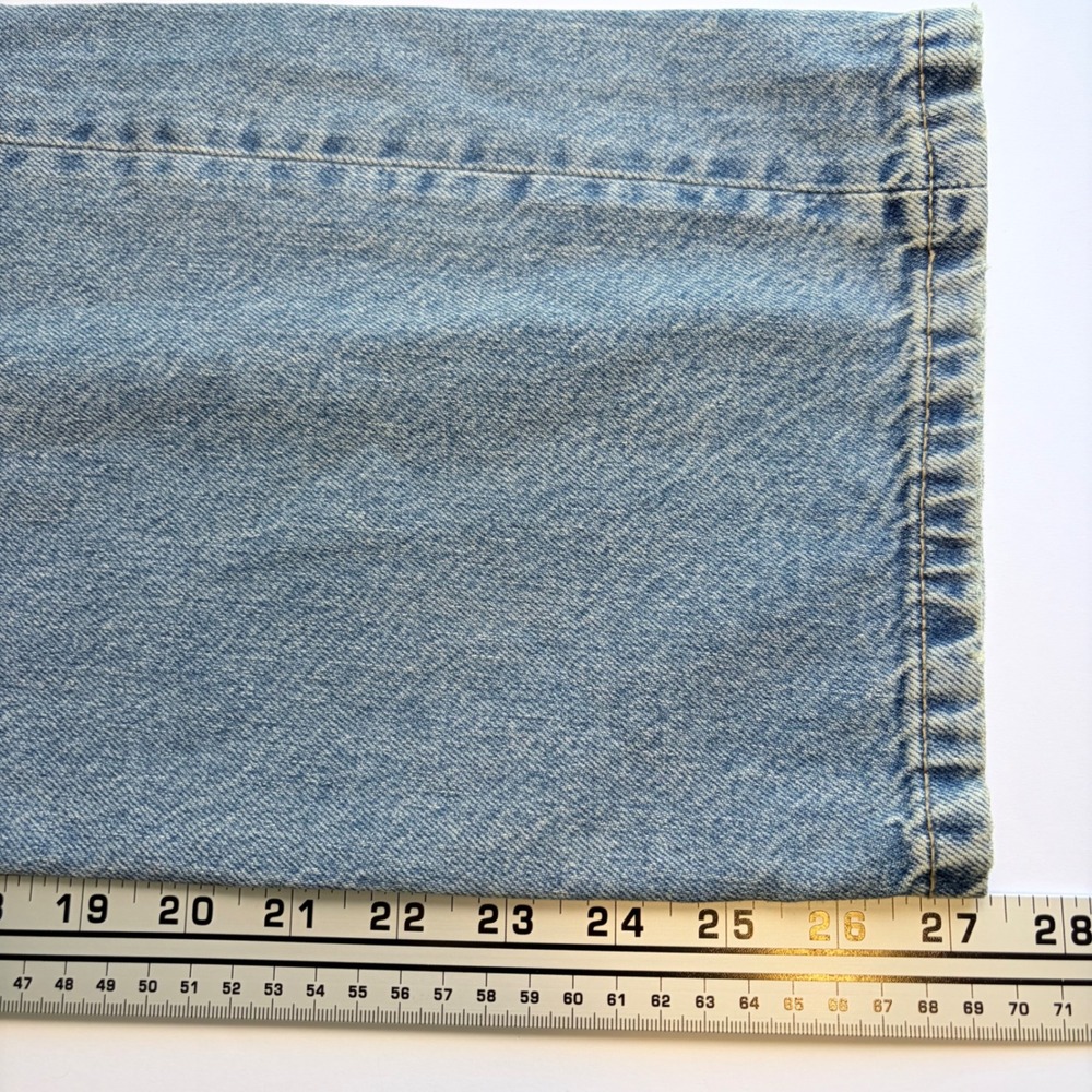 Zara Straight Denim Jeans Light Blue High Rise 100% Cotton NWT Size 13-14 - Picture 8 of 8